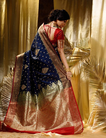 Elegant Lichi Silk Zari Work Festive Saree