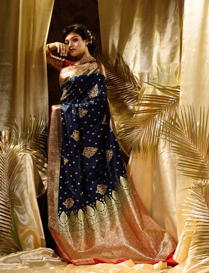 Elegant Lichi Silk Zari Work Festive Saree