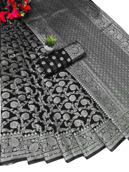 Premium Soft Lichi Silk Saree with Rich Zari Pallu