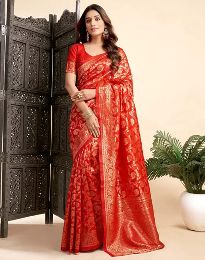 Soft Lichi Silk Saree with Rich Zari Banarasi Border