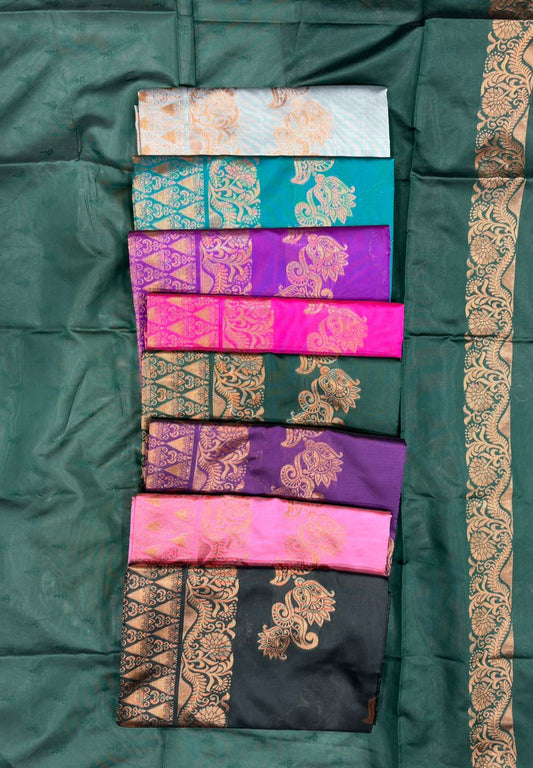 Black Gold Woven Festive Saree