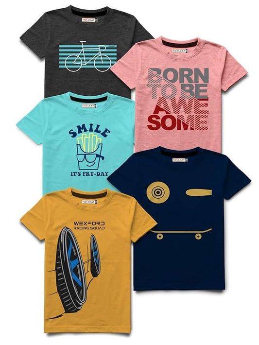 Men’s 5 T-Shirt Combo – Stylish, Comfortable & Premium Quality