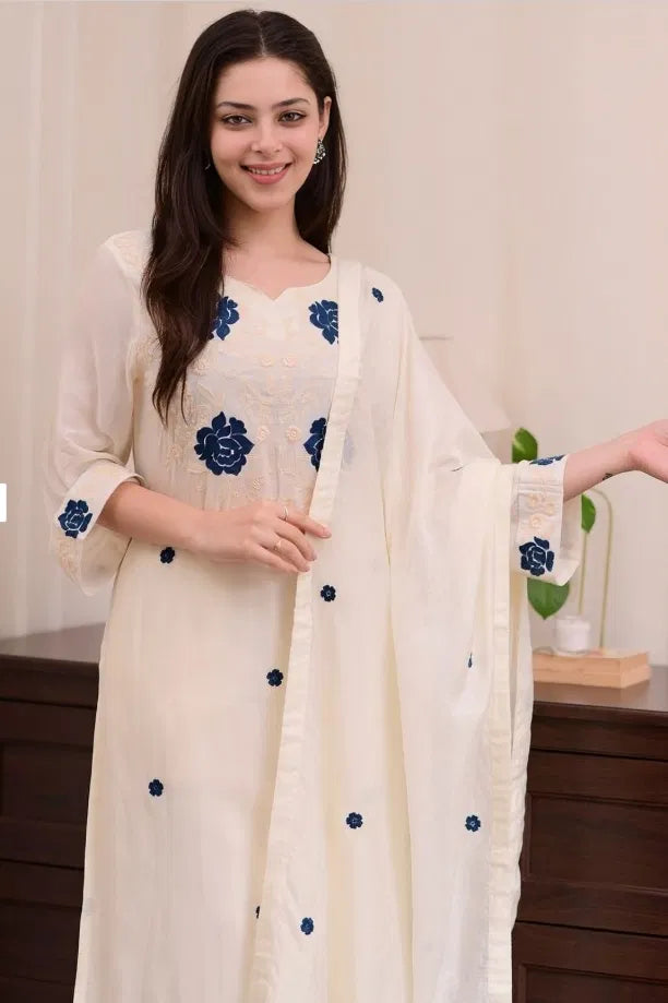 Kurta With Dupatta And Bottomwear