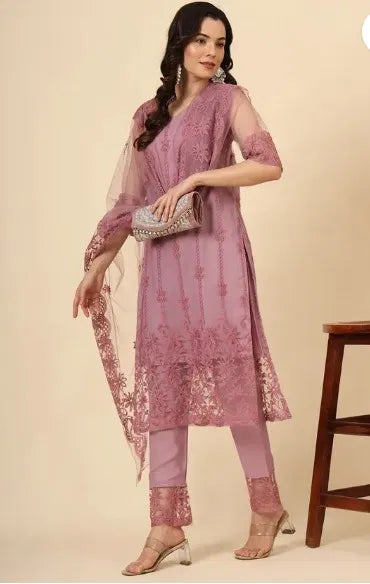 Kurta With Dupatta And Bottomwear