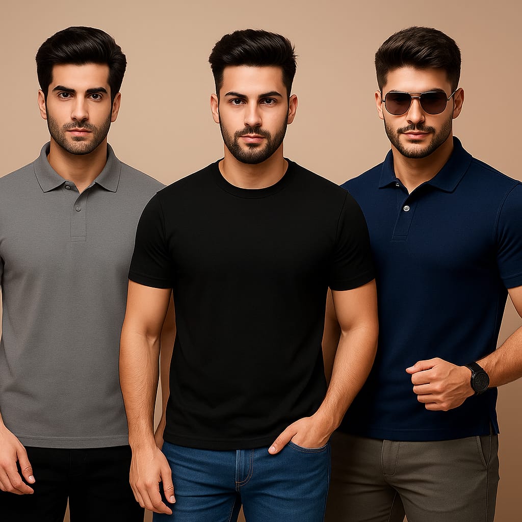 Men’s Premium Dark Combo – Mark Polo | Gemini | Titan