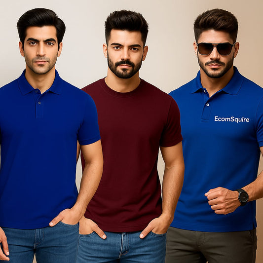 Premium Triple Mix Combo – Mark Polo × Gemini × Titan (Blue–Maroon Edition)