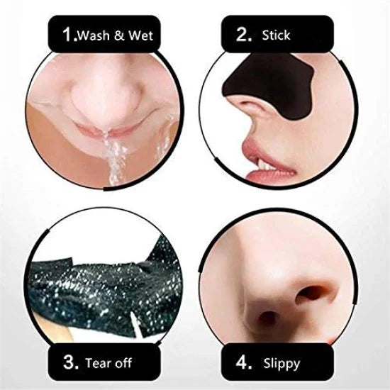 🖤 Nose Strips – Instant Blackhead Remover (5 Pcs)“5 Strips = 5 Weeks of Clear Skin”