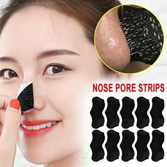 🖤 Nose Strips – Instant Blackhead Remover (5 Pcs)“5 Strips = 5 Weeks of Clear Skin”