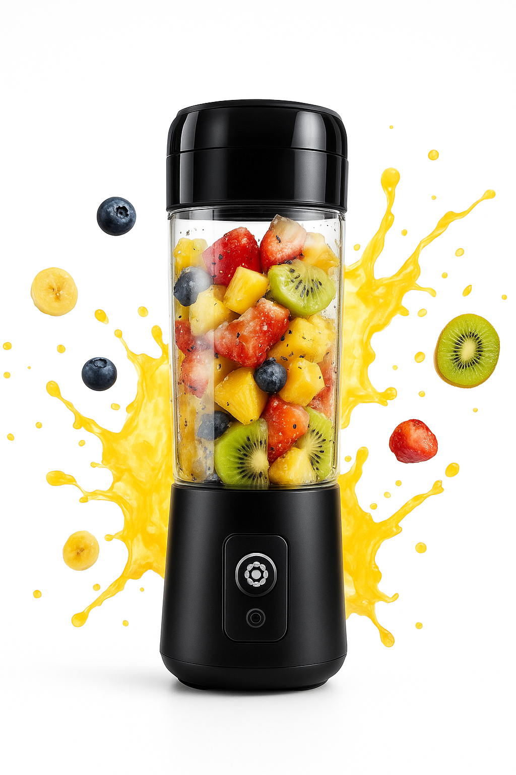 Portable 6-Blade Juicer Blender (Rechargeable, USB Charging) – Combo Pack
