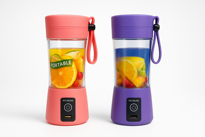 Portable 6-Blade Juicer Blender (Rechargeable, USB Charging) – Combo Pack