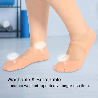 🧦 Silicon Strip Socks – Comfort & Heel Protection (1 Pair)“Best Value”