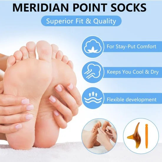 🧦 Acupressure Reflexology Socks – Personal Care (1Paire)