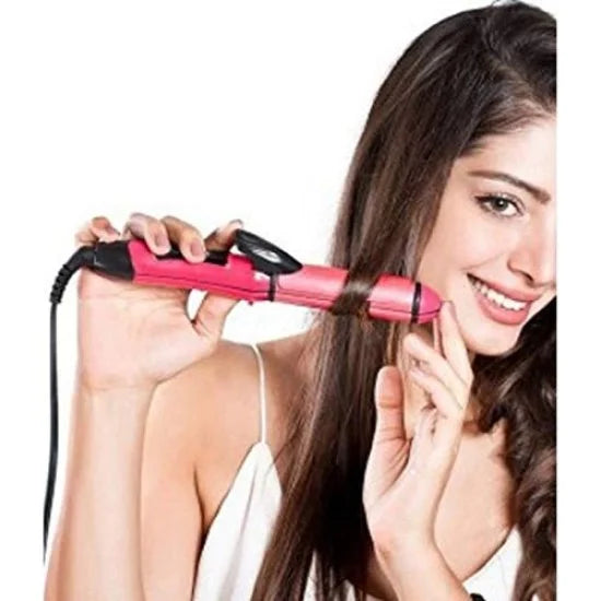 2-in-1 Nova Hair Straightener & Curler – Professional Hair Styling Tool