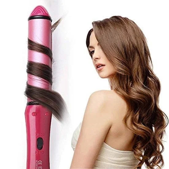 2-in-1 Nova Hair Straightener & Curler – Professional Hair Styling Tool