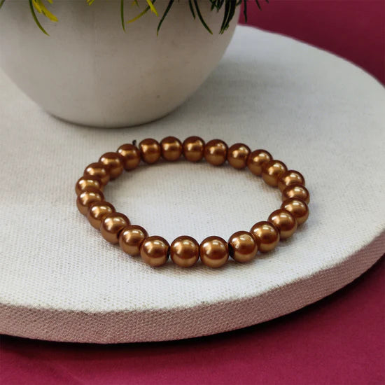 Urthn Gold Beads Bracelet