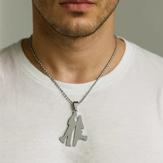 Urthn Couple Love Chain Pendant For Men