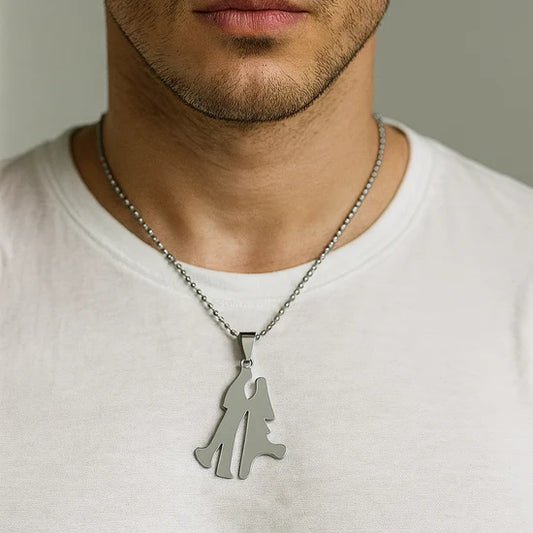 Urthn Couple Love Chain Pendant For Men
