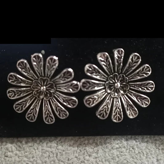 Darshana Jewels oxidised Plated Stud Earrings