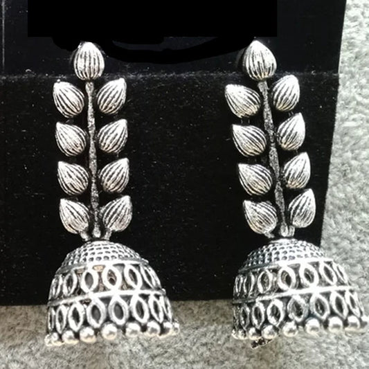 Darshana Jewels oxidised Plated Jhumki Earrings