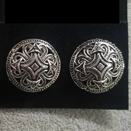 Darshana Jewels oxidised Plated Stud Earrings