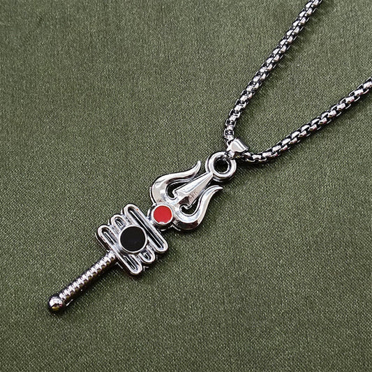 Urthn Shiva Trishul Chain Pendant Pendant