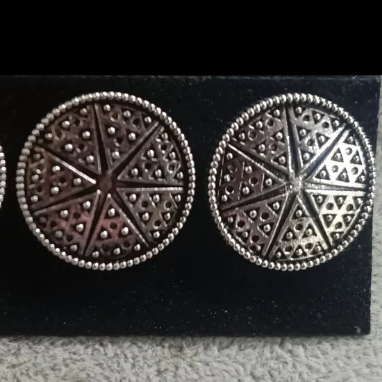 Darshana Jewels oxidised Plated Stud Earrings