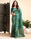 Soft Lichi Silk Saree with Rich Banarasi Zari Work