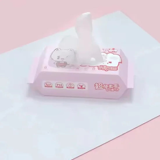 64 Pcs Mini Wet Wipes – Disposable Travel Tissues for Personal Care & Hygiene