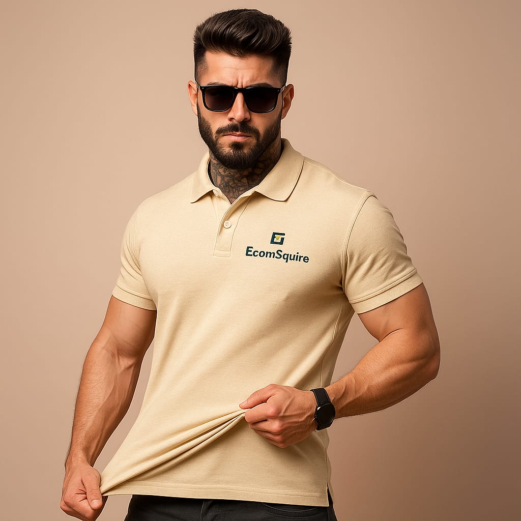 👕 Mars Polo Premium Cream Polo Neck T-Shirt 👕
