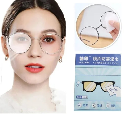 Anti-Fog Wipes – 100 Pcs | Personal Care & Clear Vision Solution