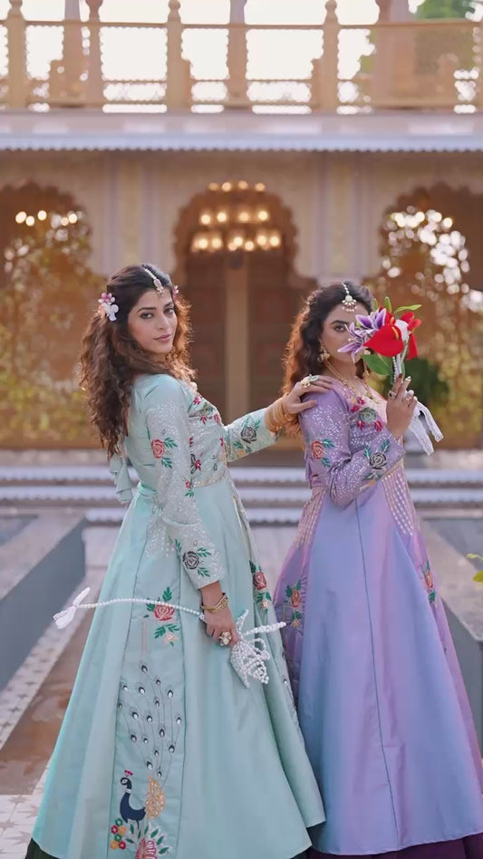 Peacock Embroidered Lehenga Choli