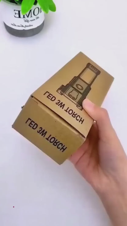 8 in 1 Portable Rechargeable Torch LED Flashlight