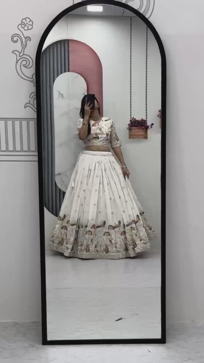 Festival Embroidery Silk Lehenga Choli