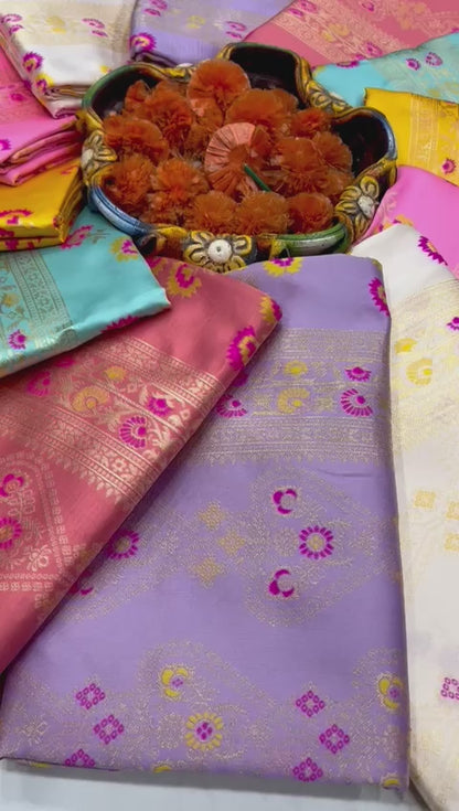 Off White Woven Saree