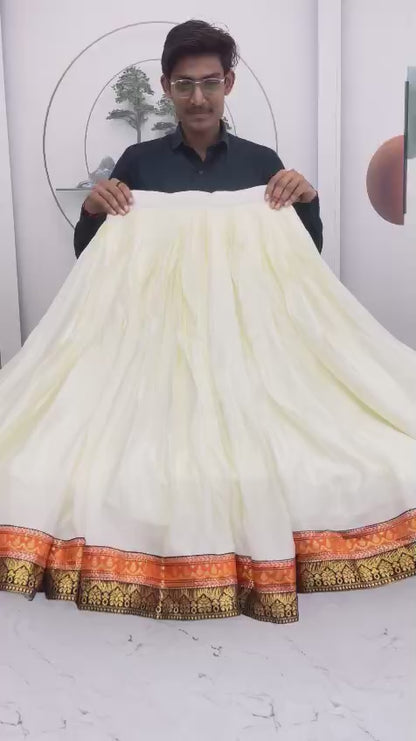 Elegant Chinon Crop Top Lehenga Set with Embroidered Dupatta