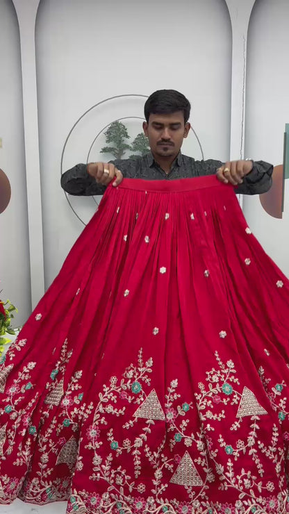 Heavy Embroidery Wedding Lehenga Choli