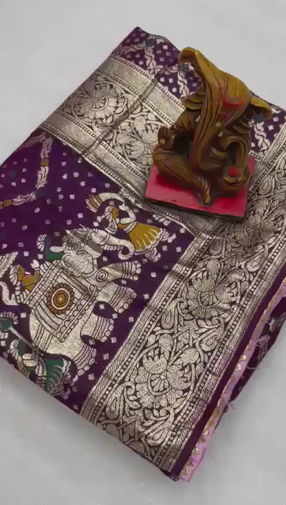 Royal Dolla Silk Saree with Meena & Zari Weaving – Traditional Wedding Collection