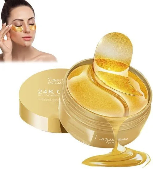 👑 24K Gold Under Eye Patches – Bright & Refresh