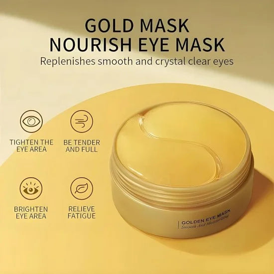 👑 24K Gold Under Eye Patches – Bright & Refresh