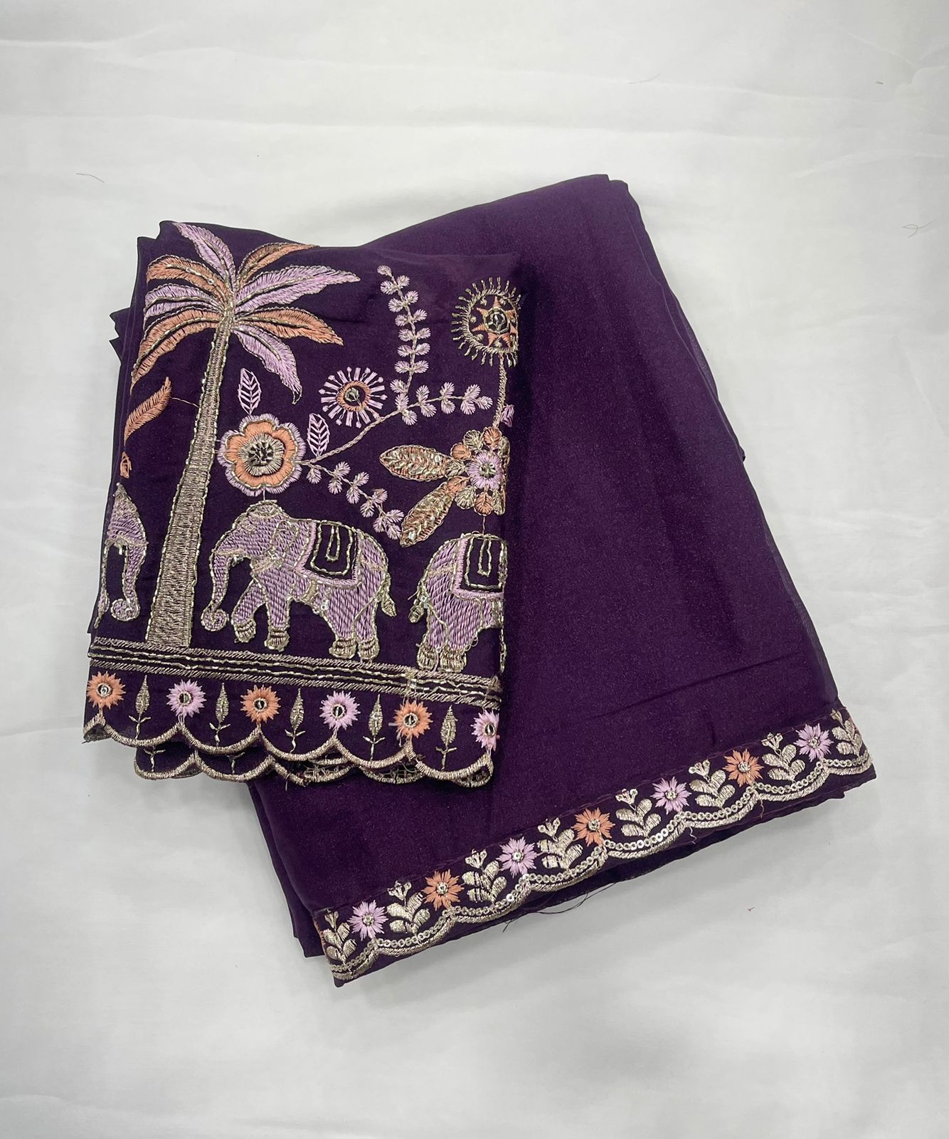 Best Selling Star Georgette Embroidery Saree Collection