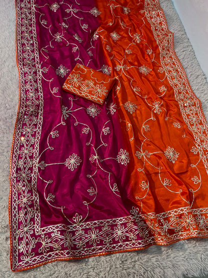 New Latest Arrivals – Premium Chinon Pedding Saree Collection