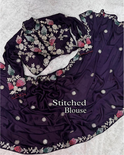 Nivea Designer Embroidery Saree