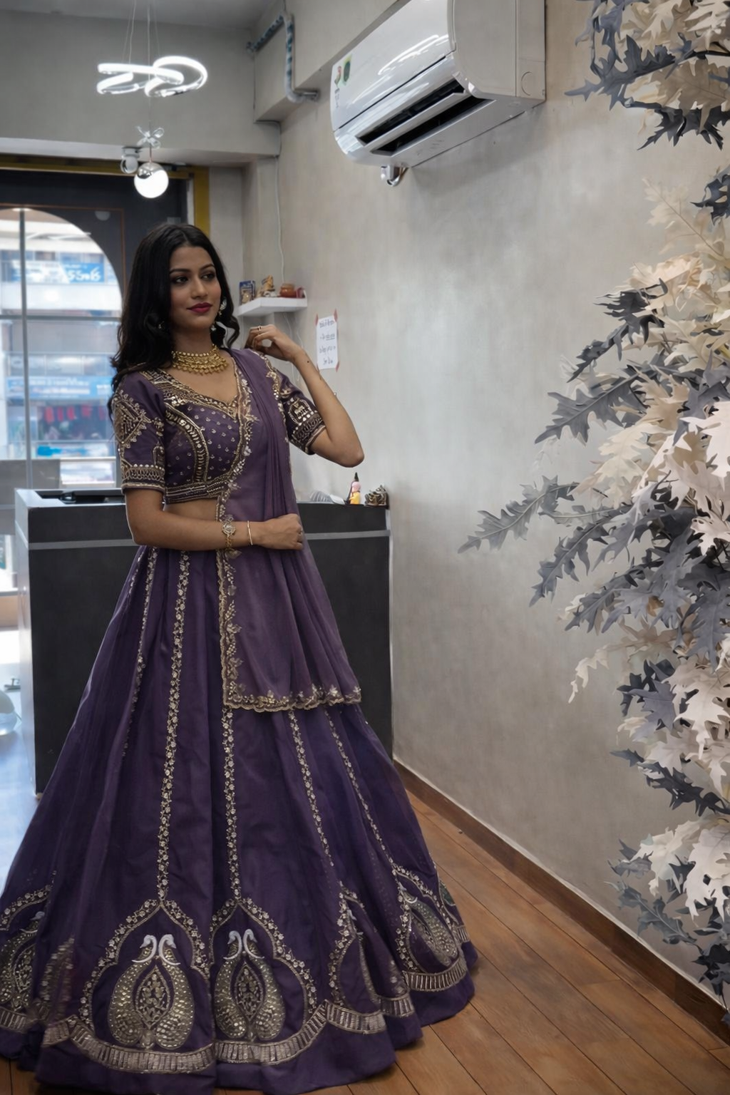 Premium Chinon Silk Embroidered Lehenga Choli With Dupatta – Festival Wear