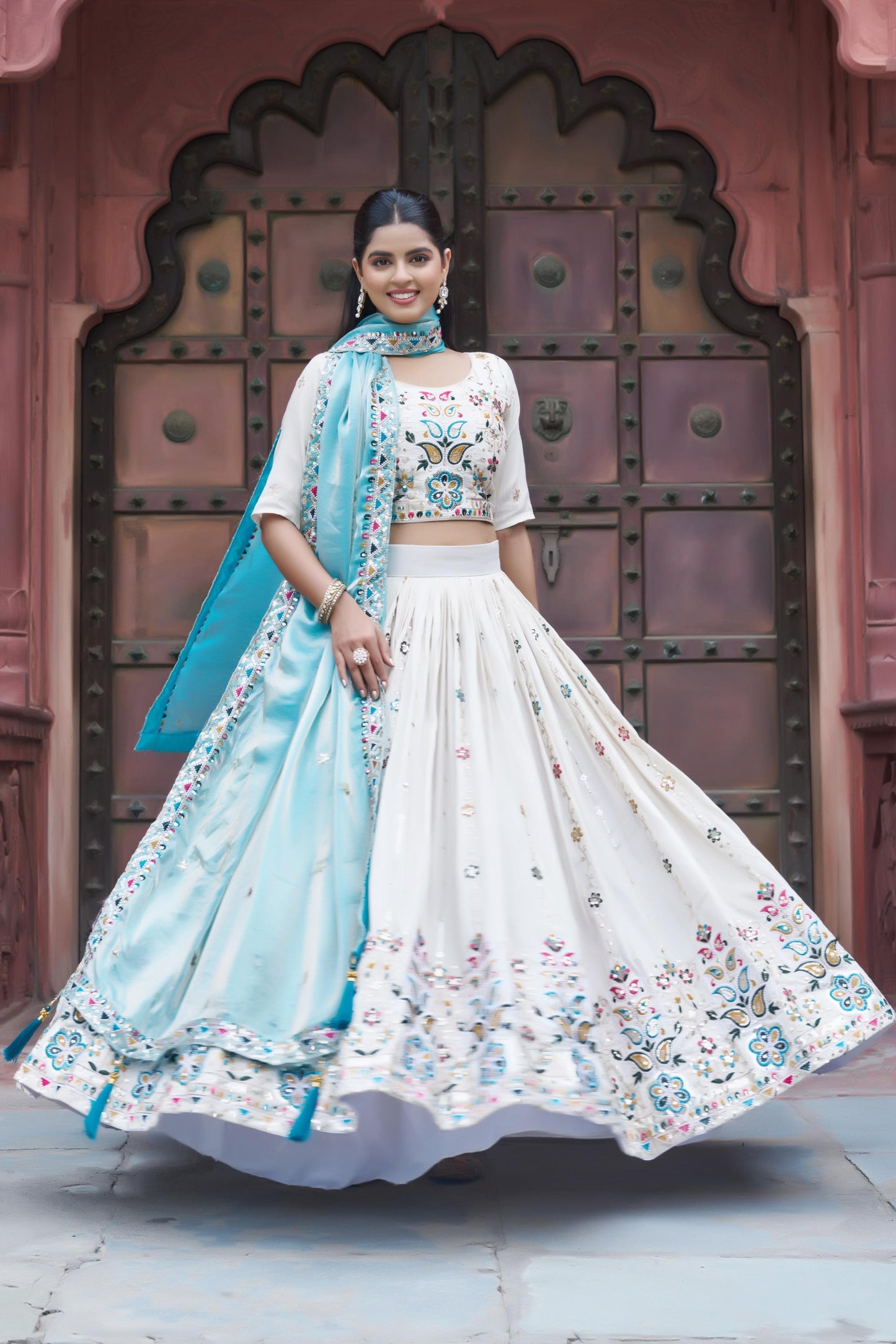 Tissue Silk Festival Lehenga Set