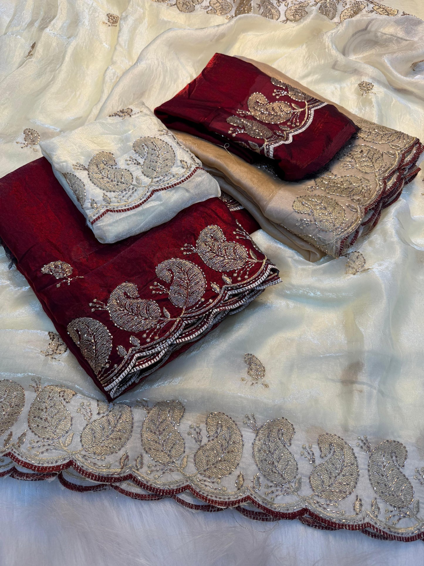 Soft Space Silk Saree With Zari & Sequins Work | Premium Designer Party Wear Saree