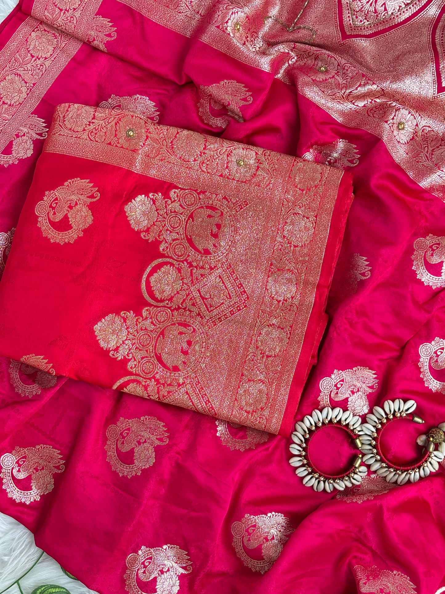 Jhanvi Rich Silk Saree – Pink