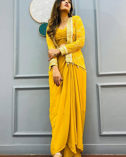 Trending Koti Dhoti Sharara Set