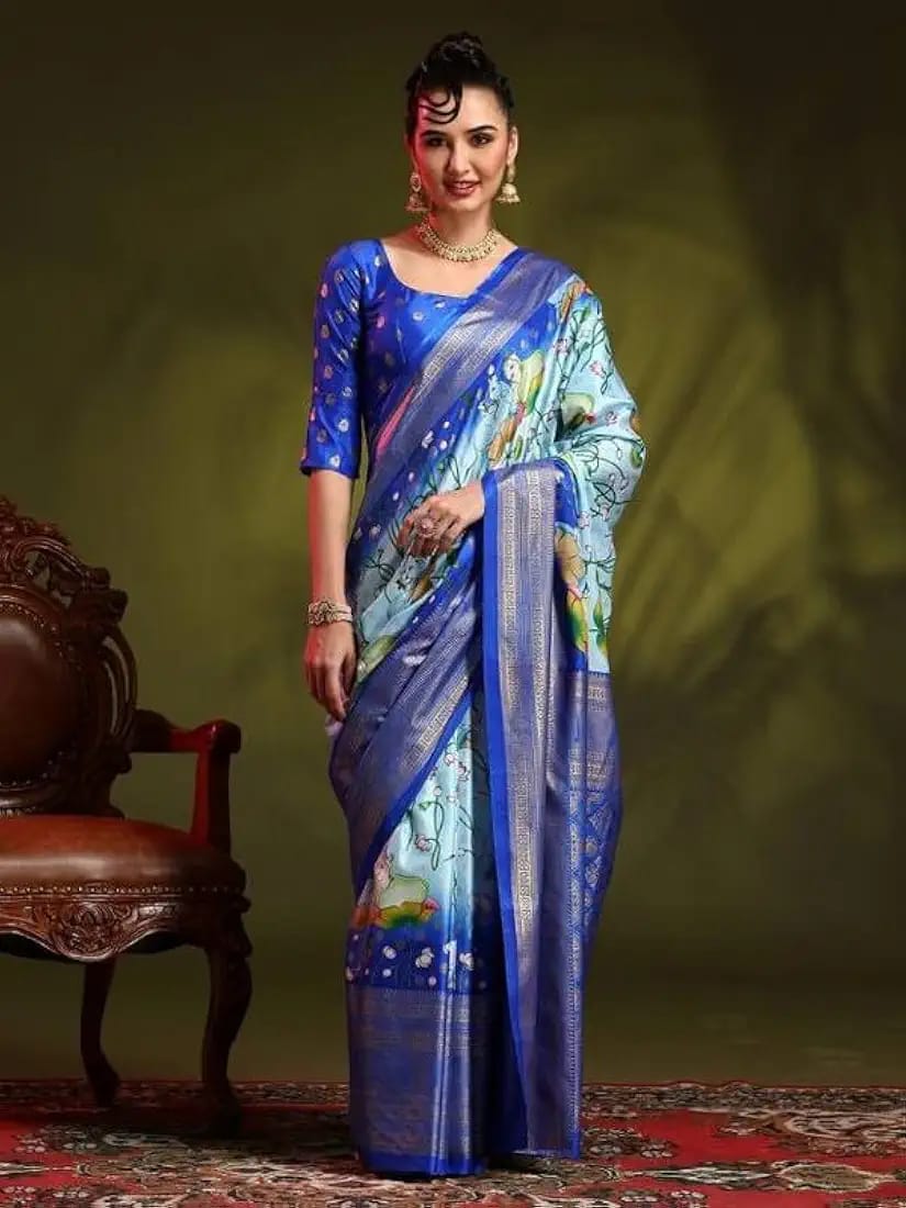 Japan Satin Gajji Silk Saree