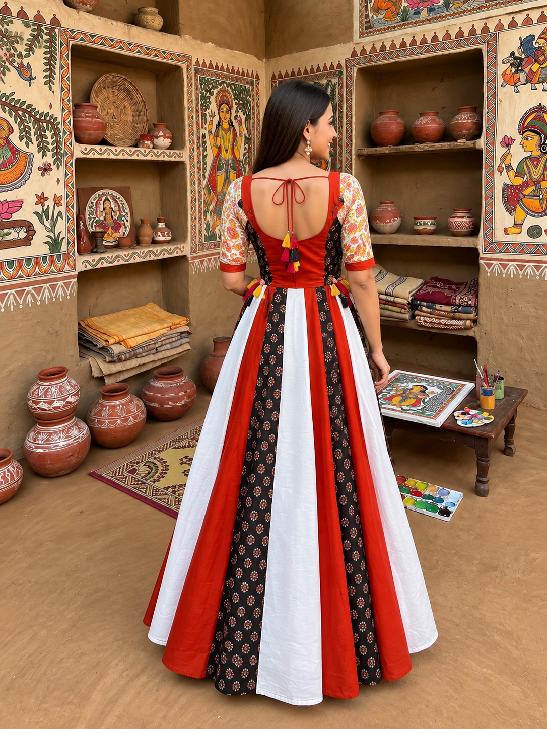 Navratri Special Cotton Kediyu Lehenga Set | Garba Chaniya Choli