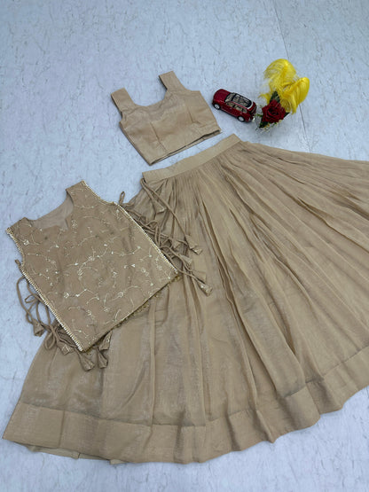 Festival Special Crunchy Silk Lehenga Choli with Designer Jacket